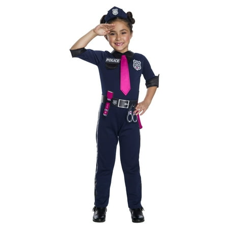 Girls Barbie Police Officer Halloween Costume