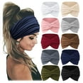 thumbnail image 2 of Banda para el cabello ensanchada de 18cm para mujer, diadema elástica para Yoga, banda para el cabello para correr, cabeza deportiva absorbente de sudor, 2 of 6