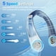 thumbnail image 3 of Ventilador de cuello EYERZ portátil con soporte para el cuello, 5 velocidades, recargable, 3 of 7