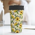 thumbnail image 6 of Honeii Sunflowers And Butterflies Print Travel Coffee Mug Insulated Coffee Cup with Leakproof Lid, Coffee Tumbler, Reusable Coffee Cups with Seal Lid, 6 of 8