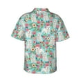thumbnail image 4 of Maltese Dogs Rose Flower Floral Men'S 3d Print Casual Button Down Shirts, Novelty Hawaiian Short Sleeves 2xl, 4 of 7