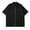 C358 Black, variant on Gbsyewxs Mens Shirts Lapel Short Sleeve Zipper Solid Color Jacket Loose Summer Shirts For Men Black