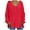 Red, variant on LYXSSBYX Women Fashion Loose Women Plus Size Clearance Solid Color Hood Long Sleeves Sweater Tops