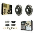 thumbnail image 1 of Transit Auto Rear Coated Drilled Slotted Disc Brake Rotors and Ceramic Pads Kit for Car Mini Cooper KDT-100515, 1 of 11