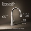 thumbnail image 7 of Kohler 22068-VS Graze Kitchen Sink Faucet, Vibrant Stainless, 7 of 7