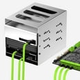 thumbnail image 6 of Bailink 3 PACK SATA Cable III 3 Pack 90 Degree Straight to Right Angle 6Gbps HDD SDD SATA Nylon Braided Data Cable with Locking Latch 50cm 19.68 Inch for SATA HDD, SSD, CD Driver, CD Writer, Green, 6 of 7