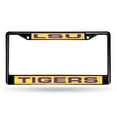 thumbnail image 1 of LSU Tigers BLACK LASER Chrome Frame, 1 of 1