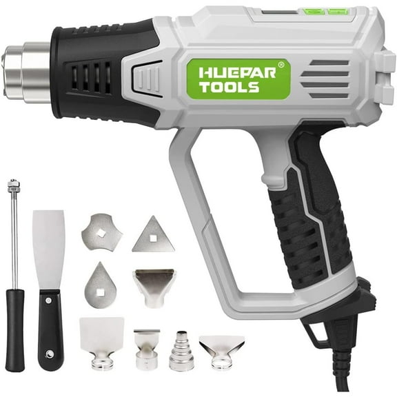 Hot Air Gun With LCD Temperatures Adjustable Heat Gun Thermal Blower Shrink Wrapping With 5 Nozzles High Power Construction Drye