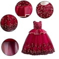 thumbnail image 4 of AJZIOJIRO Kids Toddler Girls Vintage Floral Boho Lace Maxi Dress 3-12Y Baby Flower Wedding Princess Party Communion Evening Formal Dance Gown, 4 of 9