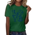 thumbnail image 1 of WZXFASHION T-shirt Imprimé Baseball pour Femmes Été 2025 Soldes d'Été T-shirt à Manches Courtes pour Femmes, 1 of 4