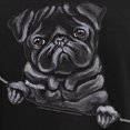 thumbnail image 3 of CafePress - Black Pug Line Art Women's Dark Pajamas - Women's Short Sleeve Print T-Shirt and Pants Dark Cotton Pajama Set, 3 of 7
