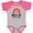 Heather and Hot Pink, variant on Inktastic Mimi and Pop Love Me Girls Granddaughter Rainbow Girls Baby Bodysuit