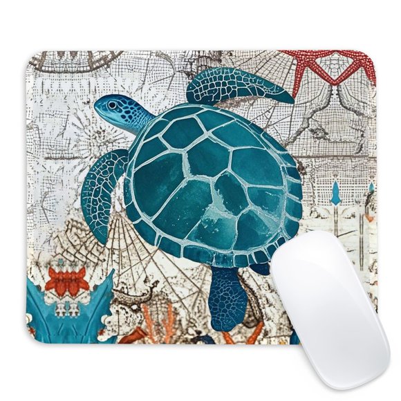 Mouse pad CDZYNG con diseño de tortuga marina antideslizante 24 x 20 x 0,3 cm