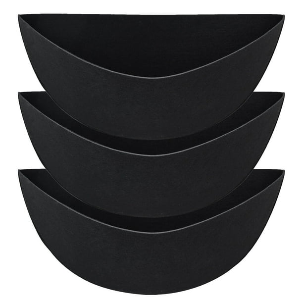3PCS Macetero semicircular acolchado, Almohadilla reutilizable para cesta de jardín acolchada S 12 pulgadas
