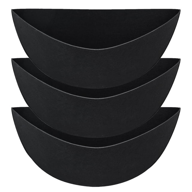 Meitianfacai 3PCS Half Round Flower Pot Padding Fabric Padding Reusable Garden Flower Basket Padding Replacement Padding