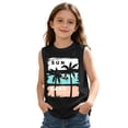 thumbnail image 6 of XEGLSBU 2 Pack Kids Summer Tank Top with Letter Gradient Print for Outdoor Beach Play Girls and Boys Casual Sleeveless T-shirts Size 4-5 Years, 6 of 6