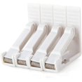 thumbnail image 1 of Set Of 4 White Plastic Tablecloth Clamps With High Tension Adjustable Clamp,table Thickness Approx.4.5cm, 1 of 5