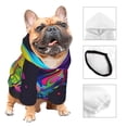 thumbnail image 3 of Balery Neon Pop Art Pitbull Sudadera con Capucha para Perros Pequeños – Ropa para Mascotas, Disfraz para Perros y Gatos, Ideal para Fiestas y Cosplay-X-Small, 3 of 7