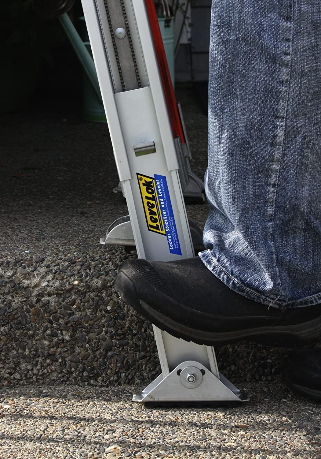 Ladder-Max Quick Connect Leiter-Nivellierset – Verstellbar Für Unebenen Boden, Bis 25,4 Cm Ausgleich
