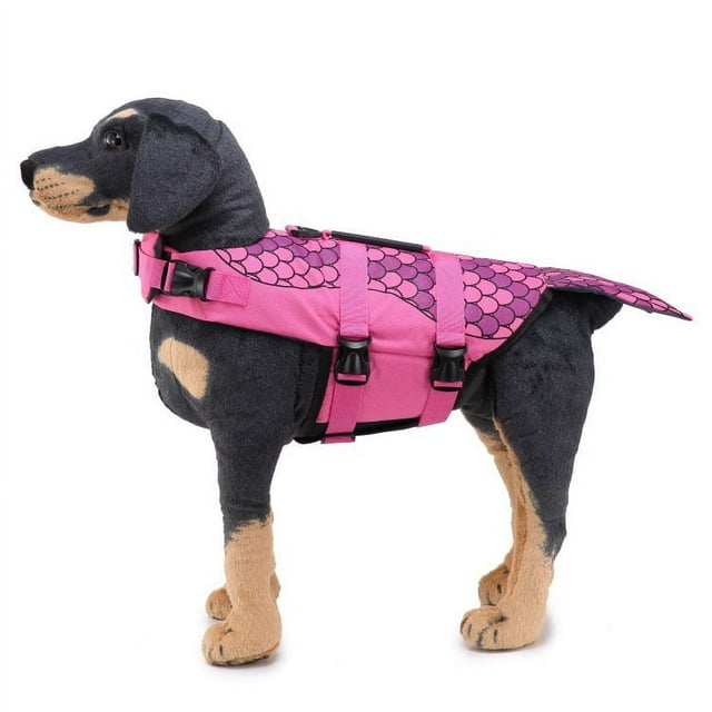Dog Life Jacket for Small Medium Large Dogs Pet Safety Swimsuit for Swimming Surfing Boating(S)