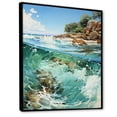 thumbnail image 2 of Designart "Scenic Beach Photography IV" Nautical & Beach Floater Framed Canvas Print, 2 of 7