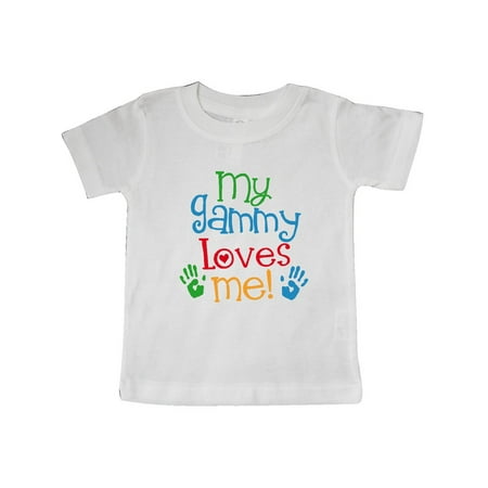 

Inktastic My Gammy Loves Me Gift Gift Baby Boy or Baby Girl T-Shirt