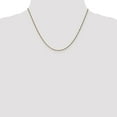 thumbnail image 2 of 14K Yellow Gold chain Spiga (Wheat) Flat Diamond-cut 18 in 1.2 mm, 2 of 5