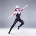 thumbnail image 4 of Halloween Costume Spider Hero Full Bodysuit Superhero Jumpsuit with Mask for Halloween Party Brand New Day Role Play Outfit Light Blue 190, 4 of 9