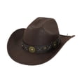 thumbnail image 3 of Sombrero de vaquero occidental Fernando para mujeres y hombres Estilo A, 3 of 8