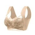 thumbnail image 3 of Daisyy Bras for Women Emily Wireless Running Everyday Sleep Bras Climbing Older Women Bra - Complexion,36, 3 of 5