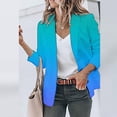 thumbnail image 2 of Qeaghou Flash Deals Summer Blazers for Women Lightweight Long Sleeve Lapel Jackets Open Front Work Office Jacket Casual Cardigan Blazer, 2 of 5