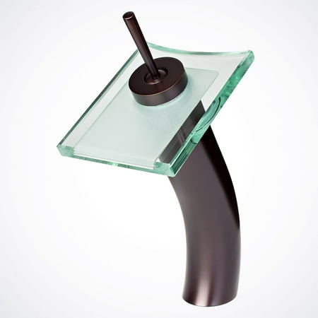 Euro Contemporary Waterfall Bathroom Vessel Sink Faucet Oil Rubbed Bronze