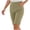 #04 Khaki 【Mix & Match: Stock Up on Your Favorite Colors】, variant on Women's High Waist Pleated Elastic Waist Capri Pants with Lace Trim Crotch, Tummy Control & Slim Fit Knee Length, Soft Stretchy Polyester Fabric, Casual Daily Wear Business