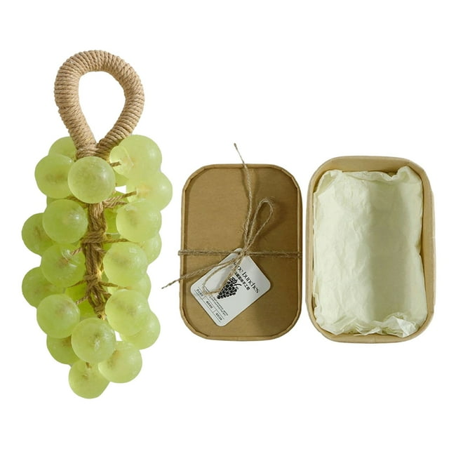 Savon au Raisin en Cristal 1 - Parfum de Thé, Vert Émeraude, Rond, un Ensemble de Savons au Parfum de Thé, Vert Émeraude, Rond Savons au Raisin en Cristal 1