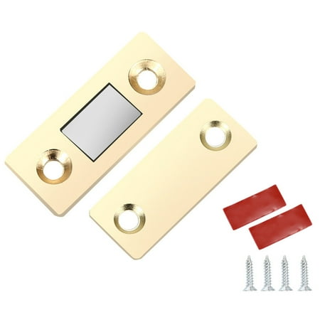 

Powecrea Magnetic Punch-Free Door Catch Latch Screw Wardrobe Stop Kit (Bright Gold)
