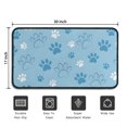 thumbnail image 5 of Blue Dog Paw Footprint Door Rugs,Washable Non Slip Door Mats Indoor,Decorative Door Mats,Entry Mat Indoor for Entrance,Bedroom,Kitchen,Bathroom,30"x17", 5 of 6
