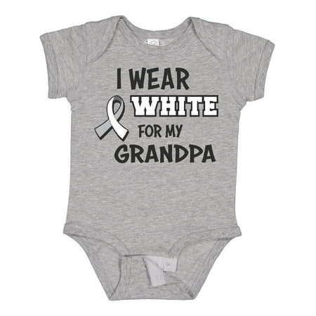 

Inktastic I Wear White for My Grandpa Gift Baby Boy or Baby Girl Bodysuit