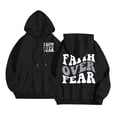 thumbnail image 3 of Yuannlog Womens Hoodies Autumn Letters Print Long Sleeve Hooded Sweatshirts With Pockets Loose Comfy Trendy Pullover Tops with Pockets, XL, 3 of 8