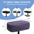 thumbnail image 2 of CAVENDY Knee Scooter Cushion Pad Cover for Adults Comfortable Plush Soft Cushion for Knee Scooters Knee Walker Accessories, 2 of 5