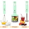 thumbnail image 3 of Moss & Stone Hand Blender Electric With Egg Whisk & Chopper, Powerful 300 Watt Stick Blender, Hand Mixer Set Stainless Steel Shaft & Blades, Handheld Blender With Ergonomic Handle, 3 of 7