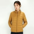 thumbnail image 3 of Women Warm Lightweight Hooded Windproof Winter Coat With Recycled Insulation Winter Slim Short Hooded Warm White Down Coat Outerwear Long down Coats for Women Maternity Coat Women Fashion Jackets, 3 of 4