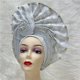 thumbnail image 2 of Aso oke auto gele headtie para mujer, gorra Africana hecha a mano, turbantes trenzados para boda nigeriana, envolturas para la cabeza, 7L0981, 2 of 4