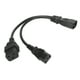 thumbnail image 2 of Cable de alimentación IEC320 C14 a C19 y C13 Cable de alimentación divisor único IEC 320 C14 a C19 C13 Y 10A 250V 12,6 pulgadas, 2 of 10