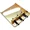 Gold, variant on AxLabs Tele-Style Steel Plate Bridge with Vintage Saddles Nickel
