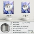 thumbnail image 4 of Designart "Lavender Rose Twist" Abstract Spirals Mirror Wall Decor - Modern Purple Abstract Mirror Wall Art For Entryway - 32" x 24" Inch, 4 of 5