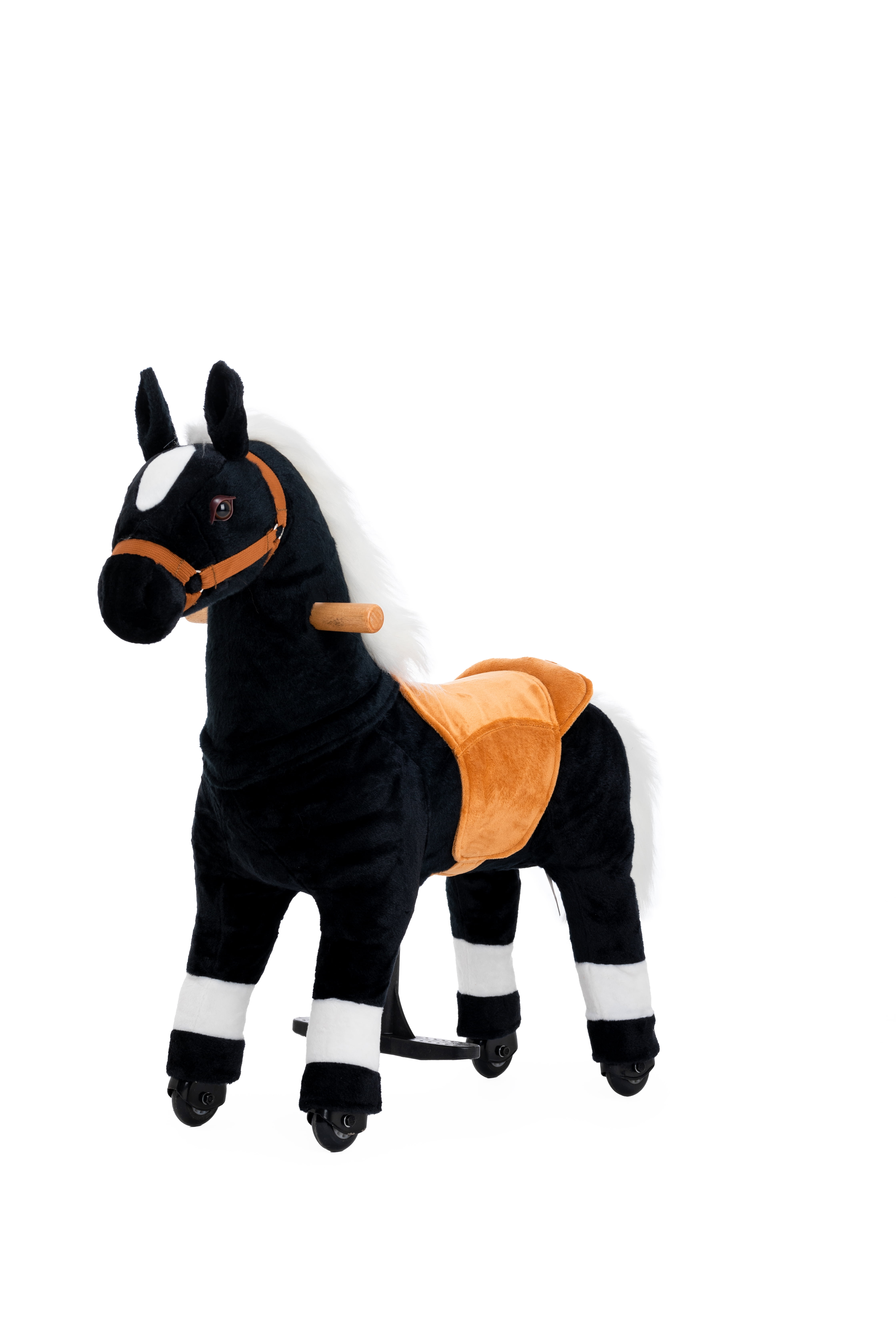 Ponyeehaw Toddler Kids Ride On Mechanical Horse Toy with Rolling