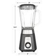 thumbnail image 6 of Chefman Two Speed Blender with Glass Jar, Stainless Steel Blade, 500 Watts - Black, New, 6 of 6
