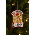 thumbnail image 4 of baomifa-Axe Throwing Champ With Target Christmas Ornament - Gift for Throwers, 4 of 4