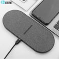 2 in 1 30W Dual Qi Wireless Charger for Samsung S21 S20 Double Qi Fast