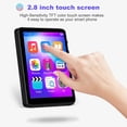 thumbnail image 5 of WISTA 64GB Bluetooth 5.2 Lossless Sound Digital MP3 MP4 Player - 2.8-inch HD Full Touch Screen Streaming Music Player with E-books Clock FM Radio Pedometer Recording, 5 of 8